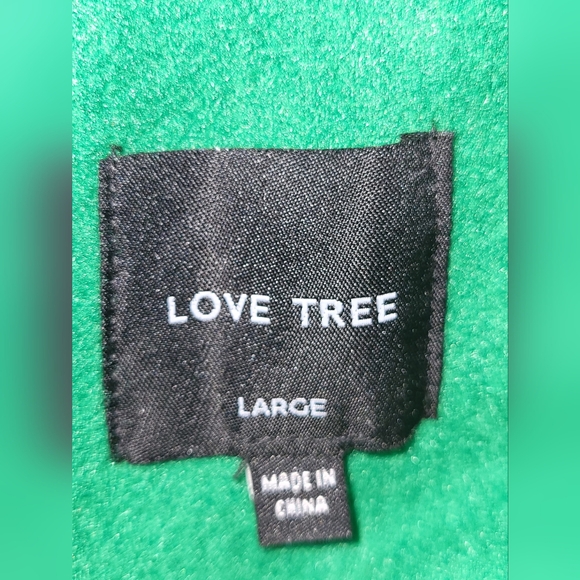 Love Tree Green Fabric - Picture 2 of 2